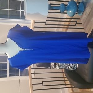 Beautiful bold blue short sleeve mini